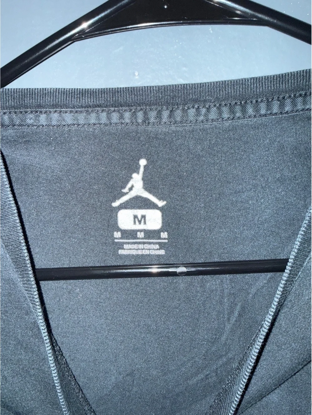 Jordan Flight Graphic T-Shirt Medium Black Cotton